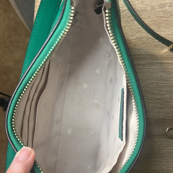 Kate Spade Staci Half Moon Small Shoulder Bag Crossbody Green - Picture 6 of 8